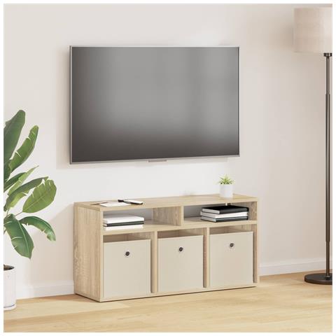 Lowboard con cassetto Rovere Sonoma 87 x 27,5 x 43 cm - Foto 2