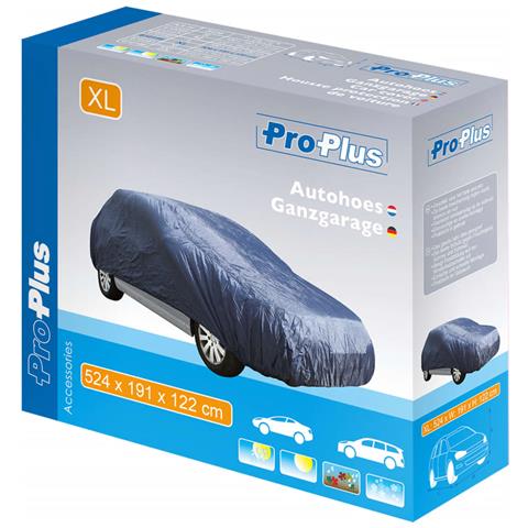Telo Copriauto Xl 524x191x122 Cm Blu Scuro - Foto 2