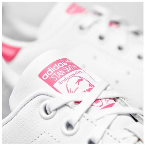 Original Stan Smith J Scarpa Tempo Libero Ragazze Uk Junior 5 - Foto 5