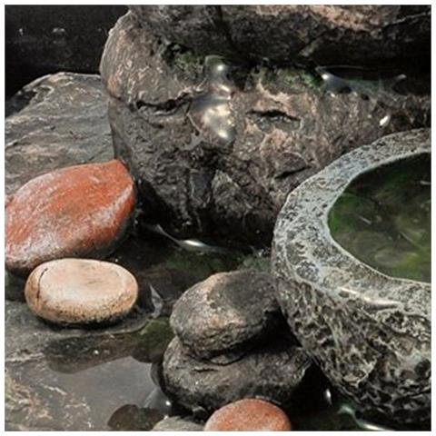 18430.0 - Fontanella Da Interni Con Pietre, In Poliresina, 25 Cm - Foto 2