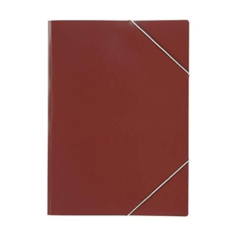 33490bx - Cartellina Con Elastico Angolare, In Polipropilene, 0,05 Mm, Per Circa 50 Fogli In Formato Din A4, 10 Pezzi, Colore Bordeaux - Foto 2