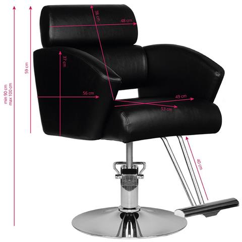 Hair System Poltrona Da Barbiere In Similpelle Hs02 - Foto 6