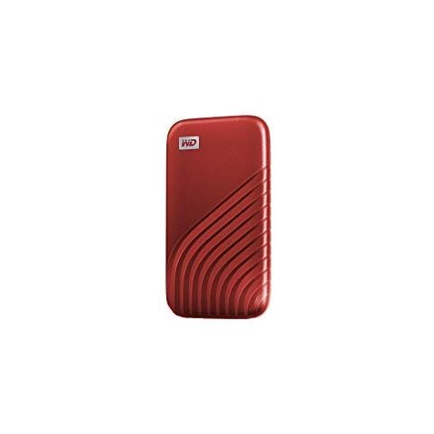 WD 1TB My Passport SSD portatile con tecnologia NVMe, USB-C, fino a 1.050 MB / s in lettura, fino a 1000MB / s in scrittura, Rosso - Foto 1