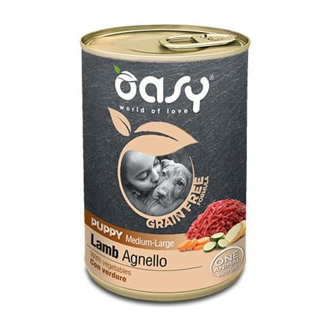 Grain Free Puppy Medium / Large Agnello - Lattina 400 Gr - Foto 1