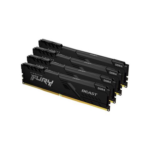 Kit Kingston Fury Black 32 Go (4x8 Go) DDR4 2666 MHz – Mémoire RAM Performante Pour PC