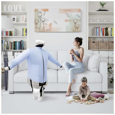 Stiracamicie Stira Asciuga In Automatico Camicie Camicette Polo Rinfresca E Sanifica Abiti Tessuti Stirasciugatore 4 In 1 Ferro Verticale 3 Programmi A++ Made In Italy Garanzia10anni Sa01 ECO INOX - Foto 6