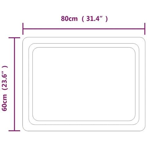 Specchio Da Bagno Con Luci Led 60x80 Cm - Foto 10