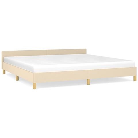 Giroletto senza Materasso Crema 200x200 cm in Tessuto - Foto 1