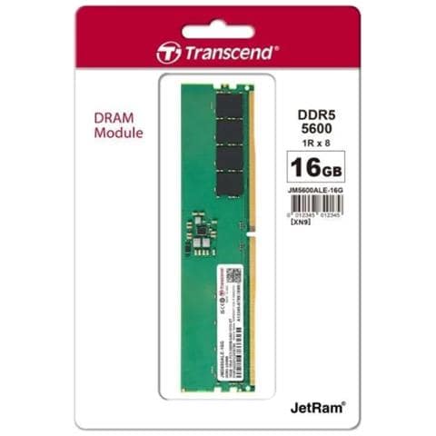 Memoria UDIMM JetRam JM5600ALE-16G 16 GB (1x16 GB) DDR5 5600 MHz Colore Verde - Foto 2