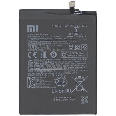 Batteria Litio Integrata Originale Bn5a Bulk Per Redmi Note 10 5g - Poco M3 Pro 5g - Foto 1