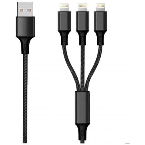 797155 Cavo Usb 1,5 M Usb B Usb C /micro-usb B /lightning Nero - Foto 1