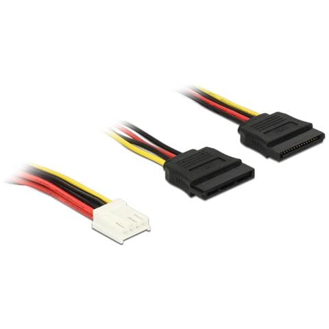 0.3m, Floppy 4p / 2x SATA 15p 0,3 m - Foto 1