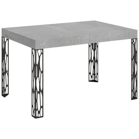 Tavolo Allungabile 90x120/224 Cm Ghibli Telaio Antracite - Cemento - Foto 5