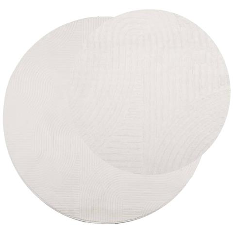 Tappeto Iza A Pelo Corto Con Aspetto Scandinavo Crema 120 Cm - Foto 3