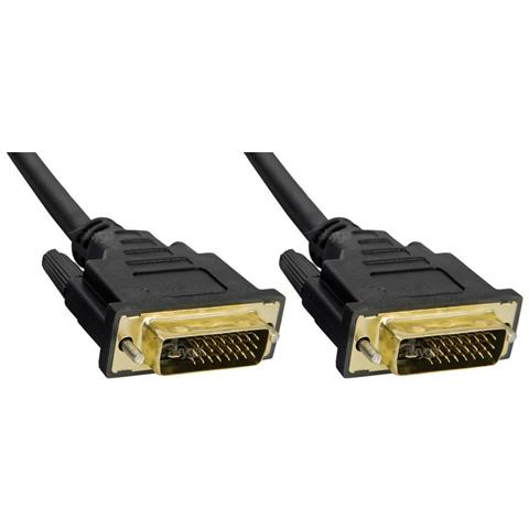 Cavo Ak-av-06 (dvi-d M - Dvi-d M; 1,8 M; Nero) - Foto 1