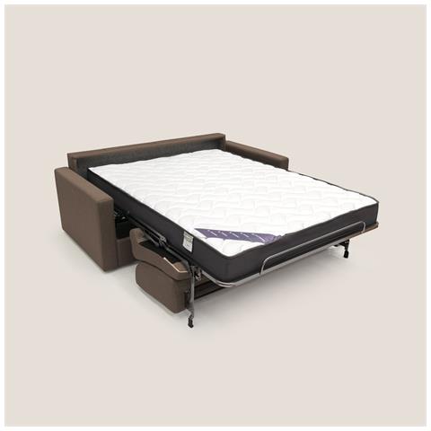 Chris Divano letto matrimoniale in tessuto impermeabile T13 166 cm (mat. 120x197) marrone - Foto 2