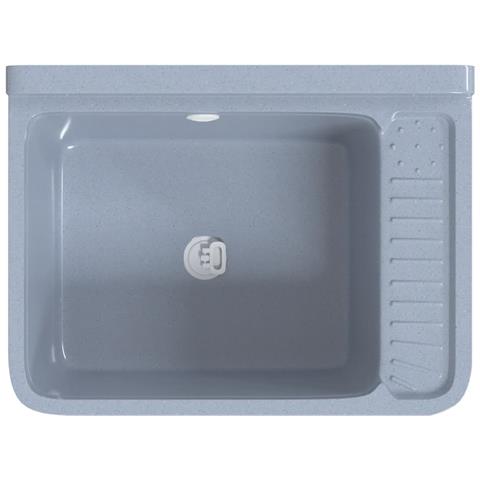 Lavabo A Parete Grigio 50x35x24 Cm In Resina - Foto 2