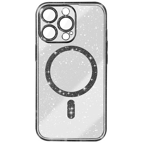 Cover Magsafe Per Iphone 15 Pro Silicone Glitterato - Foto 1