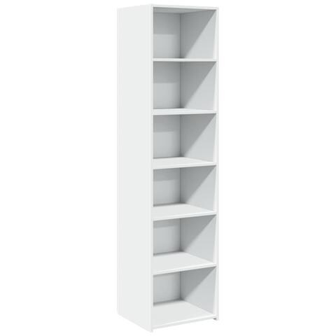 Credenza Bianca 45x41x185 Cm In Legno Multistrato - Foto 2