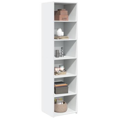 Credenza Bianca 45x41x185 Cm In Legno Multistrato - Foto 3