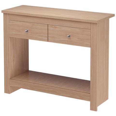 Emerald Consolle Con 2 Cassetti In Mdf Rovere - Foto 1