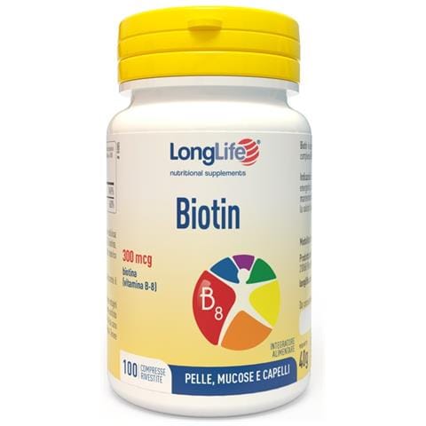 Biotin 100cpr 40g Longlife - Foto 1