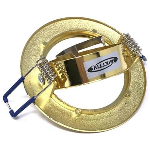 Porta Faretto Tondo Orientabile . Portafaretto Supporto A Incasso P12 Bronzo - Foto 2