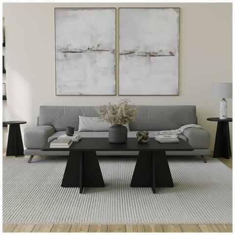 Shamp Tavolino Da Caffè Design Nero - Foto 1