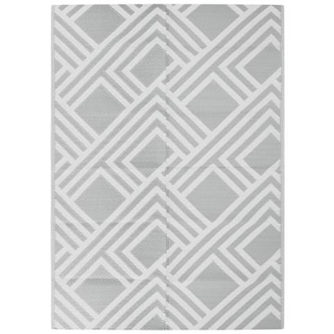 Tappeto Da Esterno Grigio 140x200 Cm In Pp - Foto 2