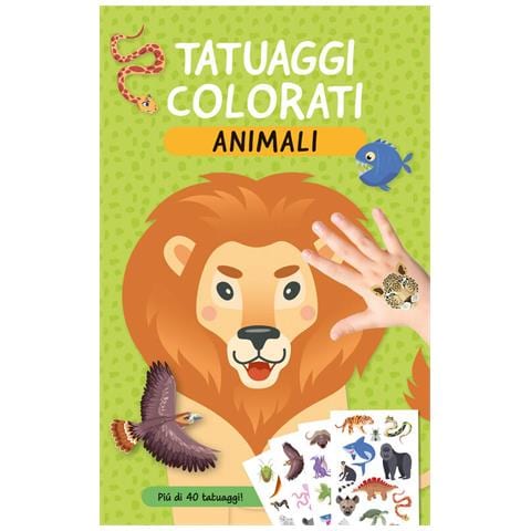 Sandro Cecchi - Animali. Tatuaggi colorati. Ediz. a colori. Con tatuaggi temporanei - Foto 1