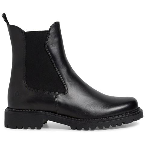 Black Casual Closed Booties Stivaletti Pelle Scarpe Donna Nero Eu 42, 1-25427-41 001 - Foto 2