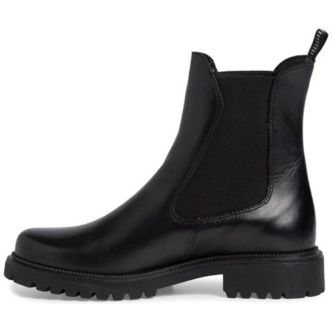 Black Casual Closed Booties Stivaletti Pelle Scarpe Donna Nero Eu 42, 1-25427-41 001 - Foto 3
