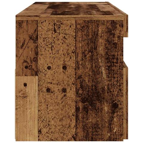 Mobile Porta TV con LED Legno Antico 120x35x40 cm Multistrato - Foto 2