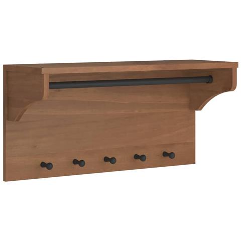 Appendiabiti Da Parete Sandnes 87x30x42 Cm In Legno Di Pino - Foto 2