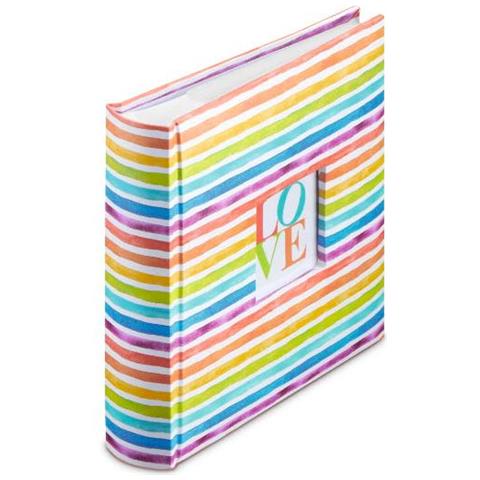 Hama Rainbow I Album Fotografico E Portalistino Multicolore 200 Fogli 10 X 15 Rilegatura Del Libro - Foto 2