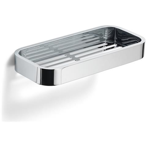 Portaoggetti Rettangolare Per Doccia Da Muro In Ottone, Acciaio Inox Aisi 304 E Cromall 3218 Gedy Serie Outline Cromato - Foto 1