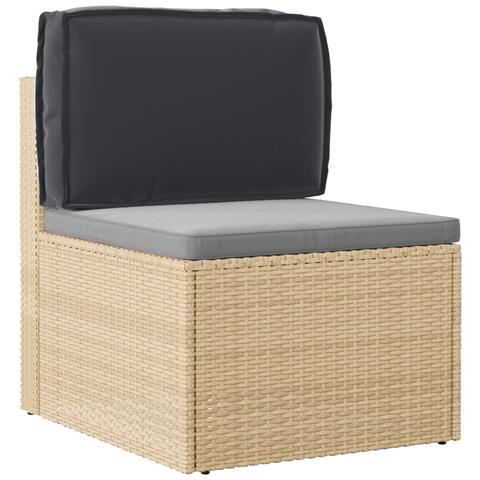 Cuscino per schienale pallet con cuscino Nero 60 x 40 x 12 cm - Foto 2