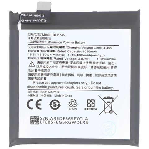 Batteria Li-polimero 3.87v Per Oneplus 7t Pro Compatibile Blp745 - Foto 1