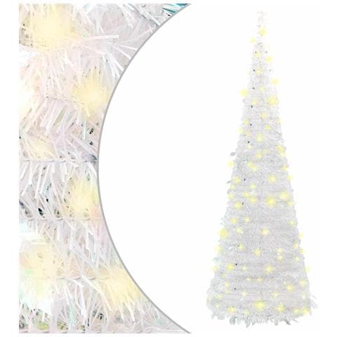 Albero di Natale Artificiale Pop-up con 50 LED Bianco 120 cm - Foto 1