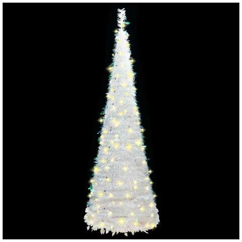 Albero di Natale Artificiale Pop-up con 50 LED Bianco 120 cm - Foto 2