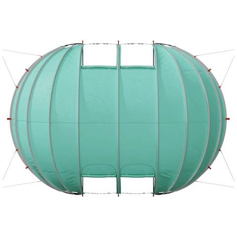 Tenda da piscina a cupola Verde 538 x 440 x 204 cm - Foto 9