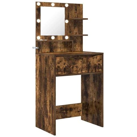 Tavoli da Trucco per Camera da Letto con cassetto Rovere fumé - Foto 1