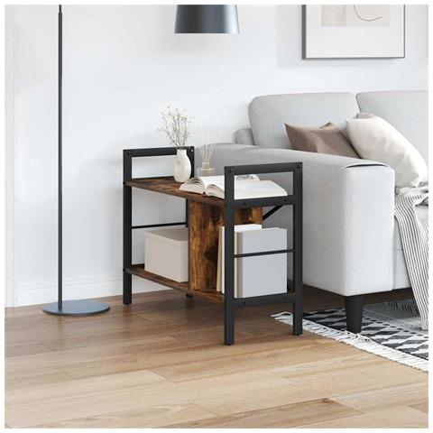 Libreria Rovere fumé 75 x 30 x 58,5 cm Legno multistrato - Foto 2