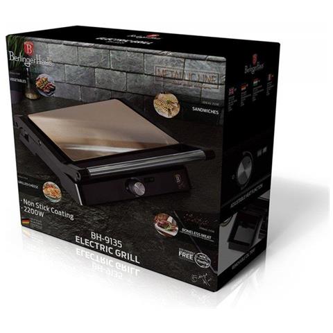 BH-9135 Griglia elettrica con piastre di cottura antiaderenti - Foto 7