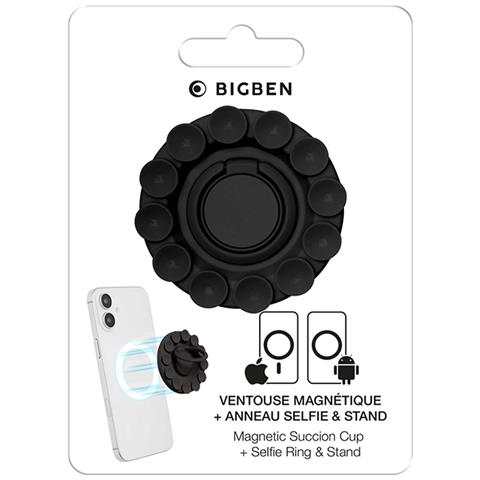 Supporto Per Anello Con Ventosa E Anello Compatibile Con Supporto Magsafe, Nero - Foto 4