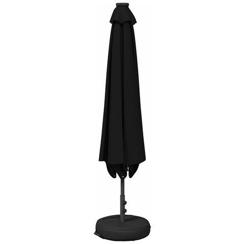 Parasol da Giardino con Luci LED 300 x 300 cm Poliestere Nero - Foto 2