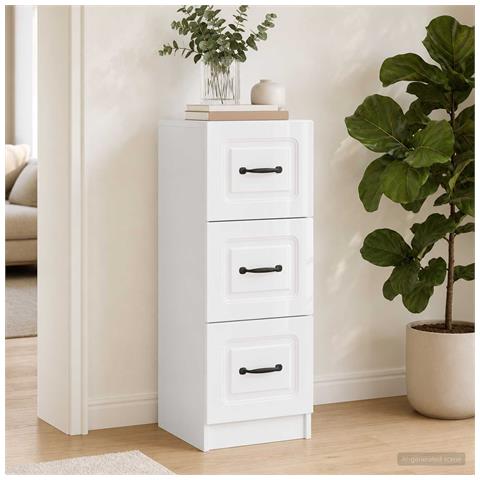 Mobile con Cassetti Bianco 33 x 34,5 x 87 cm - Foto 2