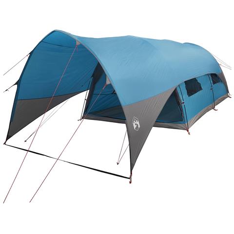 Tenda a tunnel con copertura impermeabile 10 persona Blu - Foto 1
