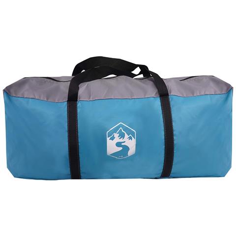 Tenda a tunnel con copertura impermeabile 10 persona Blu - Foto 9