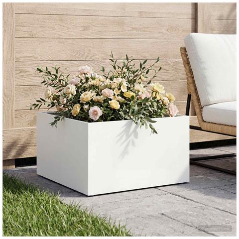 Vaso da giardino Bianco 40 x 40 x 30 cm - Foto 2